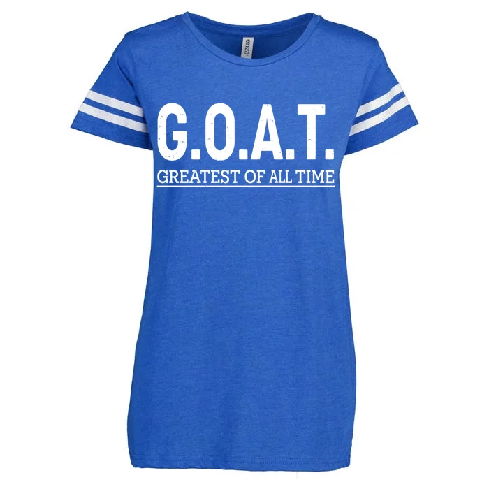 GOAT Greatest Of All Time Enza Ladies Jersey Football T-Shirt