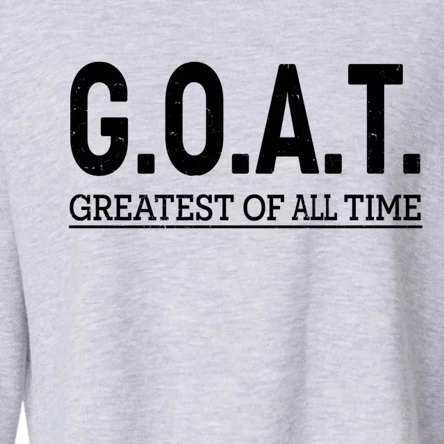 GOAT Greatest Of All Time Cropped Pullover Crew