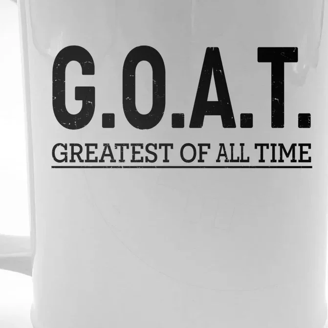 GOAT Greatest Of All Time Front & Back Beer Stein