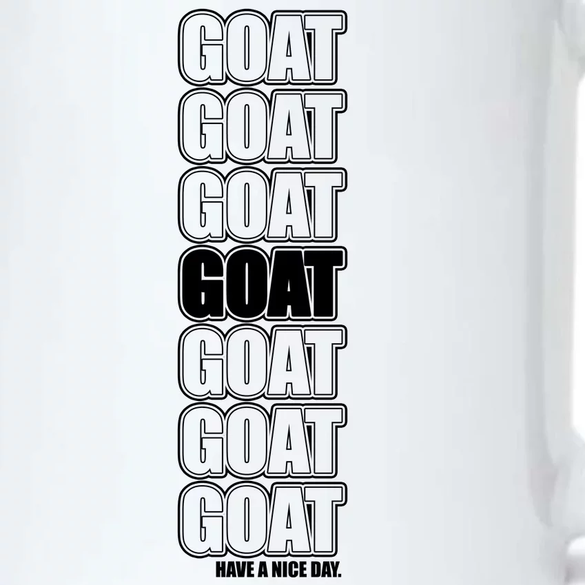 GOAT Have A Nice Day Pattern Black Color Changing Mug