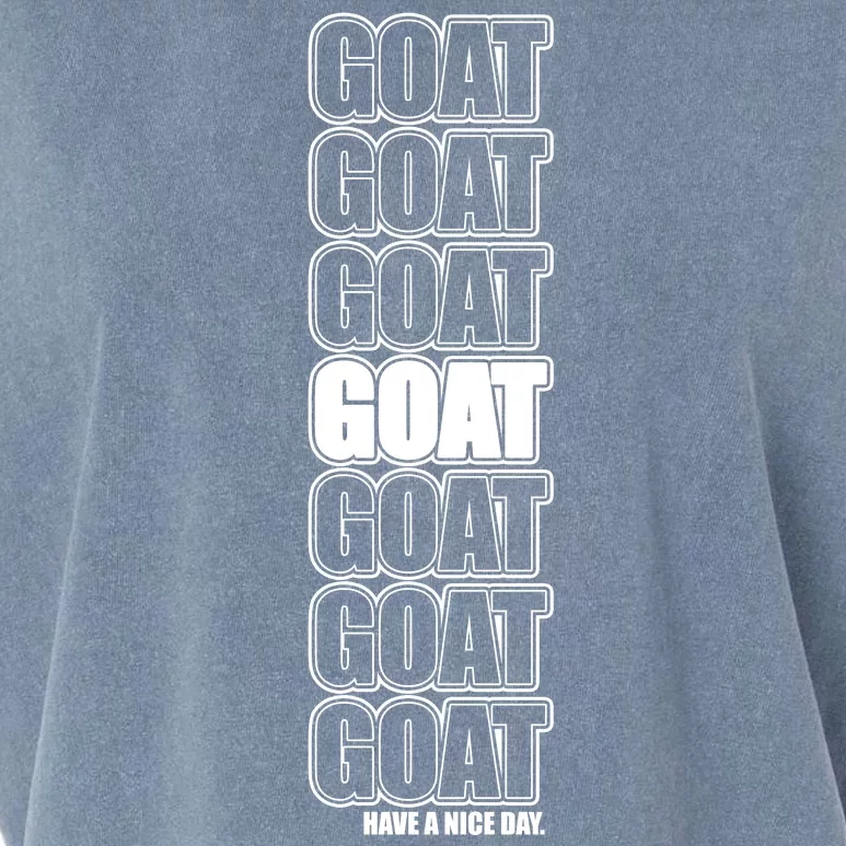 GOAT Have A Nice Day Pattern Garment-Dyed Women's Muscle Tee