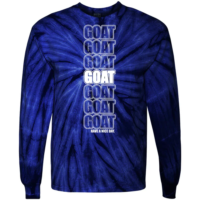 GOAT Have A Nice Day Pattern Tie-Dye Long Sleeve Shirt