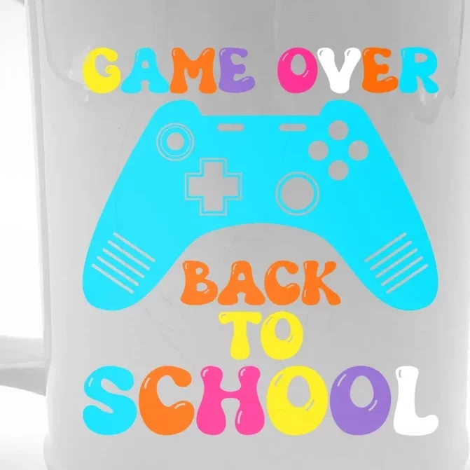 Game Over Back To School Student Happy First Day Of School Great Gift Front & Back Beer Stein