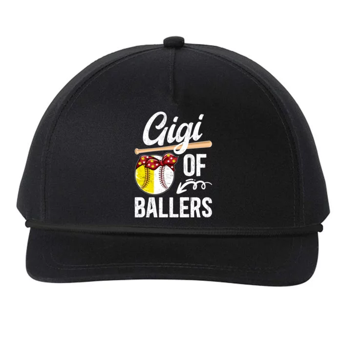 Gigi Of Ballers Baseball Softball Gigi Grandma Gift Snapback Five-Panel Rope Hat