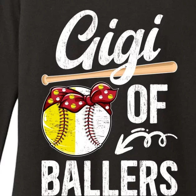 Gigi Of Ballers Baseball Softball Gigi Grandma Gift Womens CVC Long Sleeve Shirt