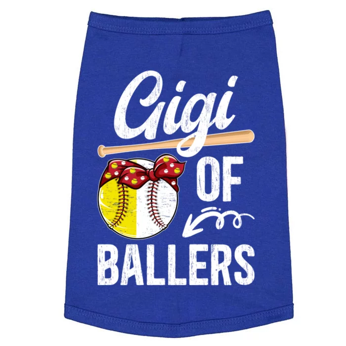 Gigi Of Ballers Baseball Softball Gigi Grandma Gift Doggie Tank