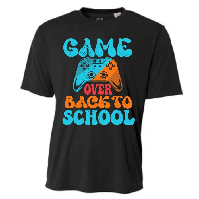 Game Over Back To School Funny First Day School Cooling Performance Crew T-Shirt