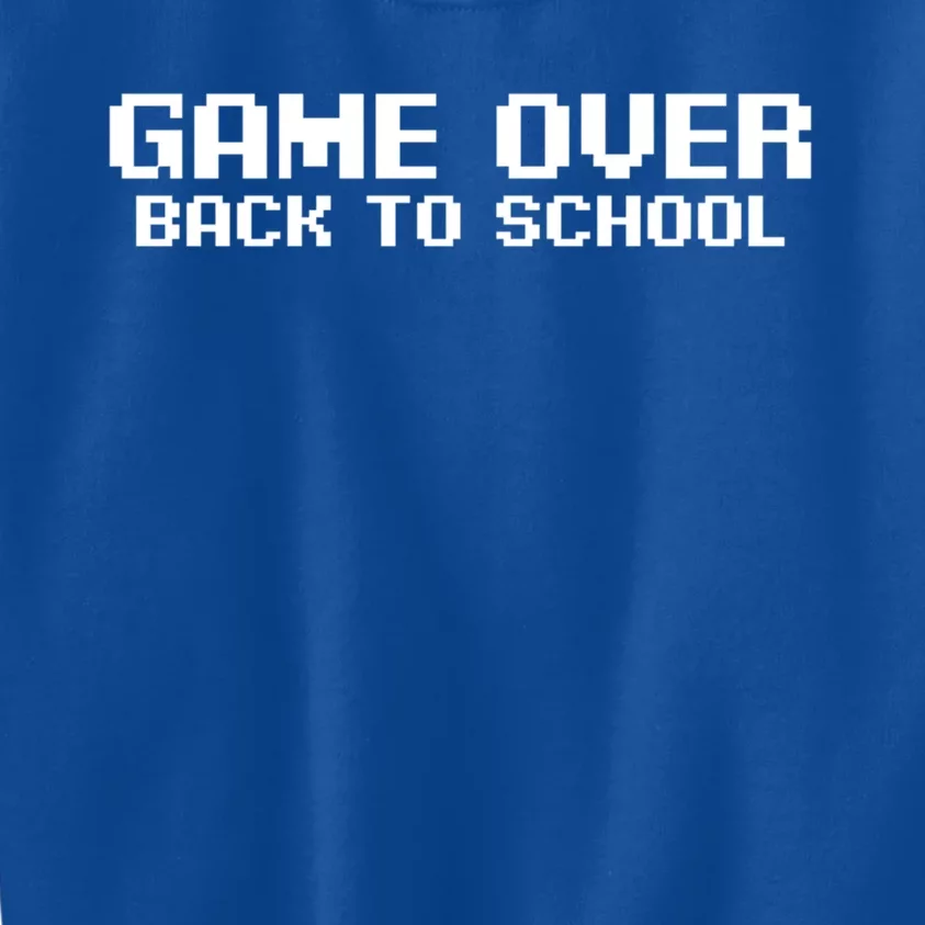 Game Over Back To School Cool Geeky Back To School Design Cool Gift Kids Sweatshirt