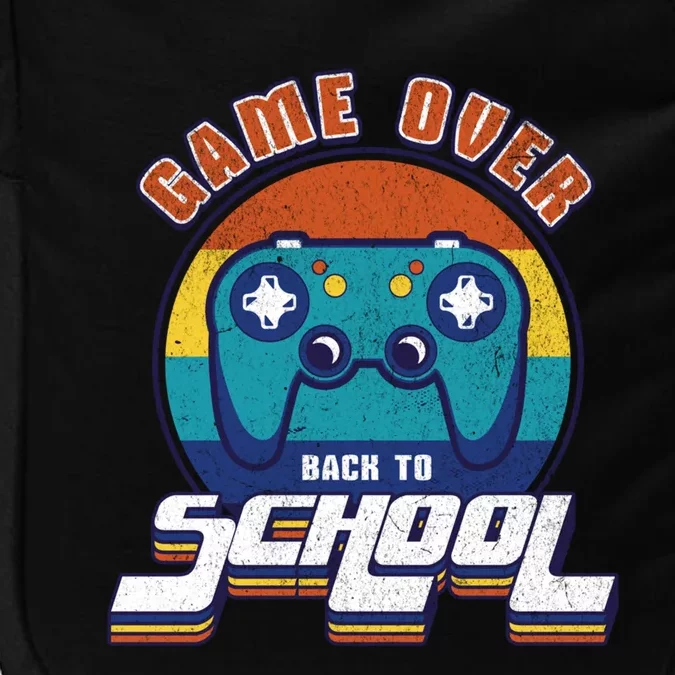 Game Over Back To School Funny Gamer Console Video Game Cute Gift Impact Tech Backpack