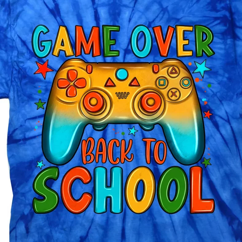 Game Over Back To School Funny Student Controller Teacher Cool Gift Tie-Dye T-Shirt