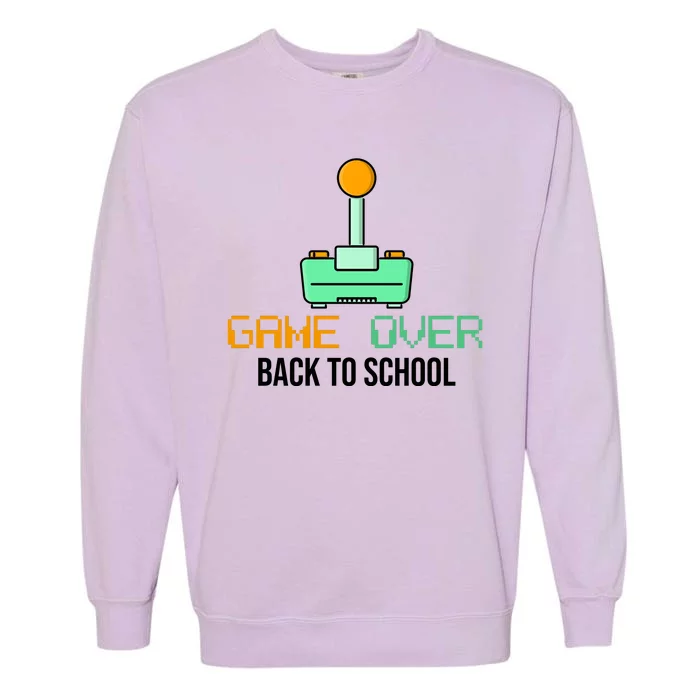 Game Over Back To School Gaming Garment-Dyed Sweatshirt