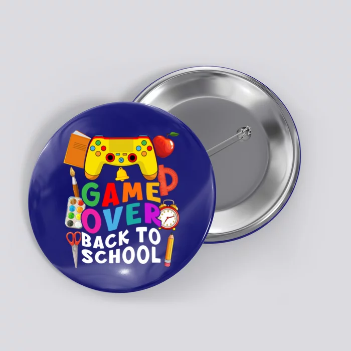 Game Over Back To School Gamer Controller 1St Day Of School Cool Gift Button