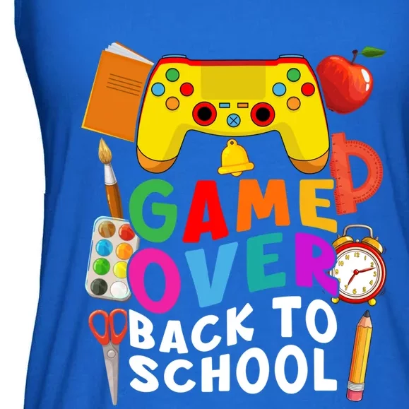 Game Over Back To School Gamer Controller 1St Day Of School Cool Gift Ladies Essential Flowy Tank