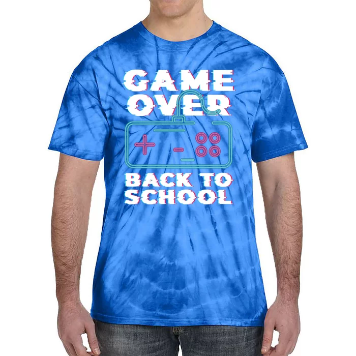 Game Over Back To School Now Institution School Gift Tie-Dye T-Shirt