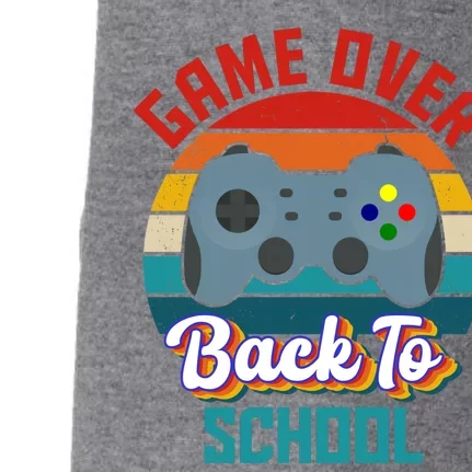 Game Over Back To School Funny Gamer Doggie 3-End Fleece Hoodie