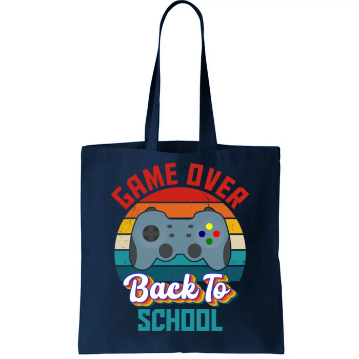 Game Over Back To School Funny Gamer Tote Bag