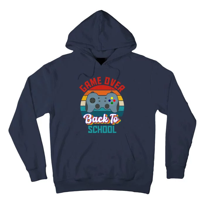 Game Over Back To School Funny Gamer Tall Hoodie