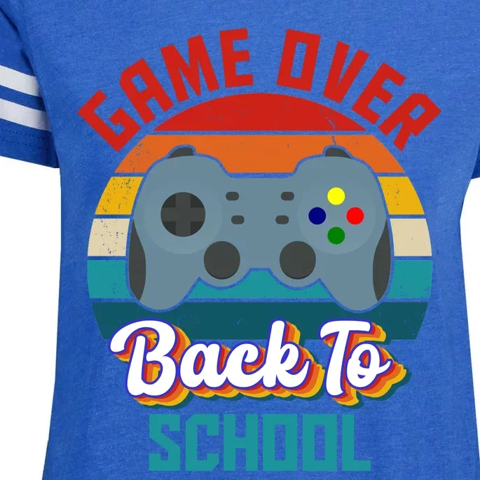 Game Over Back To School Funny Gamer Enza Ladies Jersey Football T-Shirt