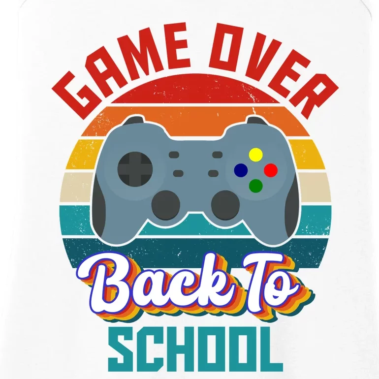 Game Over Back To School Funny Gamer Ladies Essential Tank