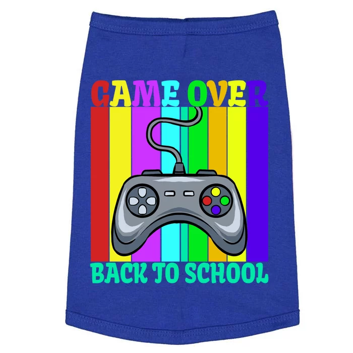 Game Over Back To School Teacher Student Gift Doggie Tank