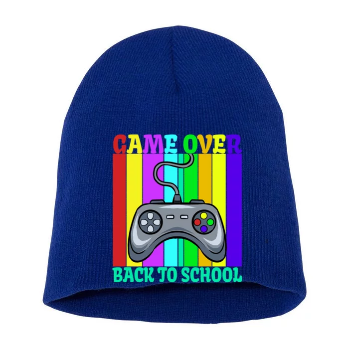 Game Over Back To School Teacher Student Gift Short Acrylic Beanie