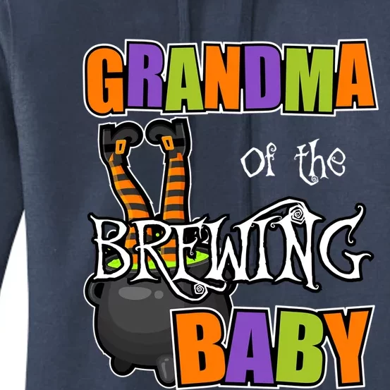 Grandma Of Brewing Halloween Theme Shower Spooky Gift Women's Pullover Hoodie