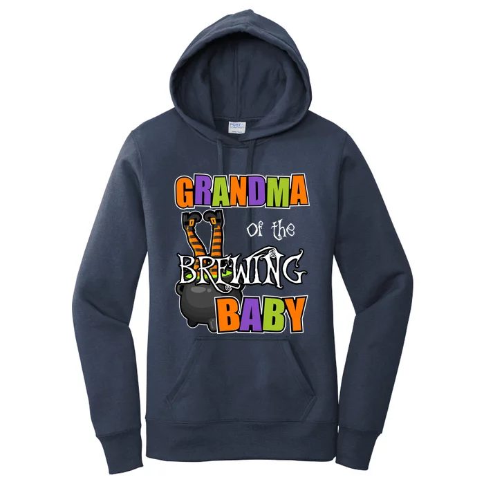 Grandma Of Brewing Halloween Theme Shower Spooky Gift Women's Pullover Hoodie