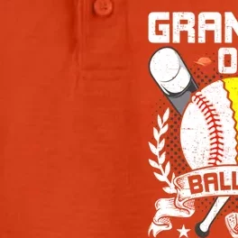 Grandpa Of Ballers Baseball Lover Gift Dry Zone Grid Performance Polo