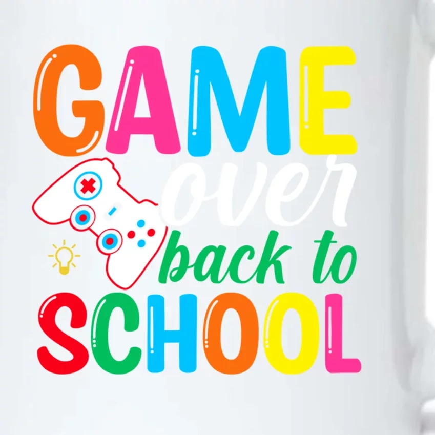 Game Over Back To School Video Games Happy First Day School Gift Black Color Changing Mug