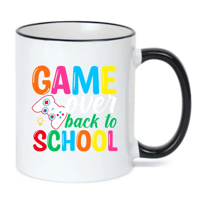 Game Over Back To School Video Games Happy First Day School Gift Black Color Changing Mug