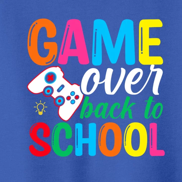 Game Over Back To School Video Games Happy First Day School Gift Toddler T-Shirt