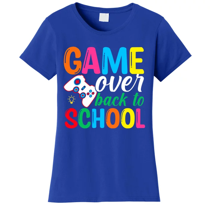 Game Over Back To School Video Games Happy First Day School Gift Women's T-Shirt