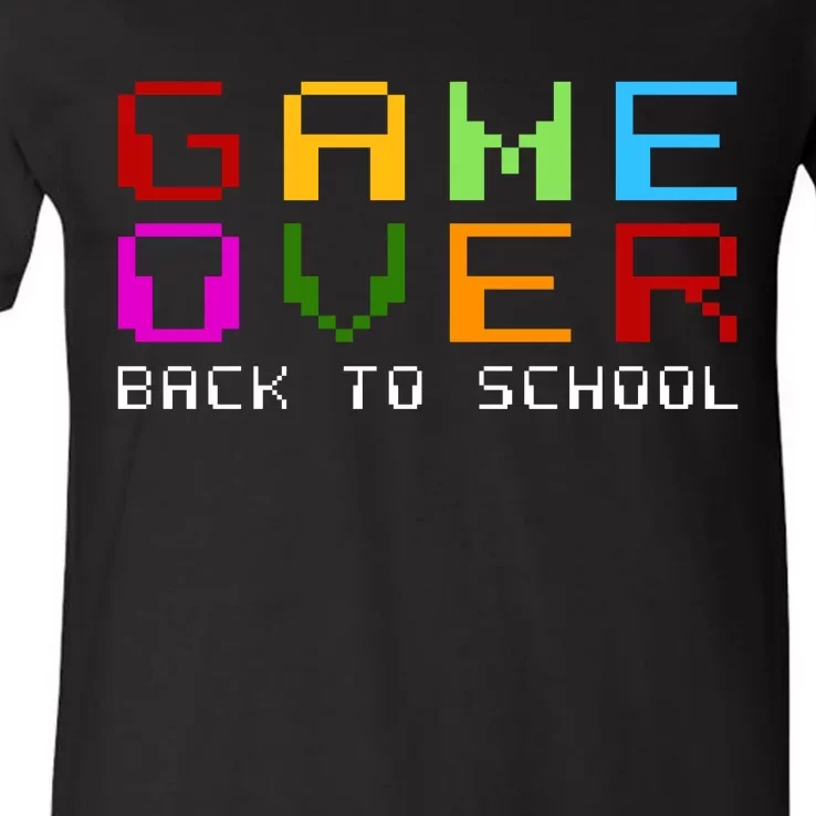 Game Over Back To School V-Neck T-Shirt