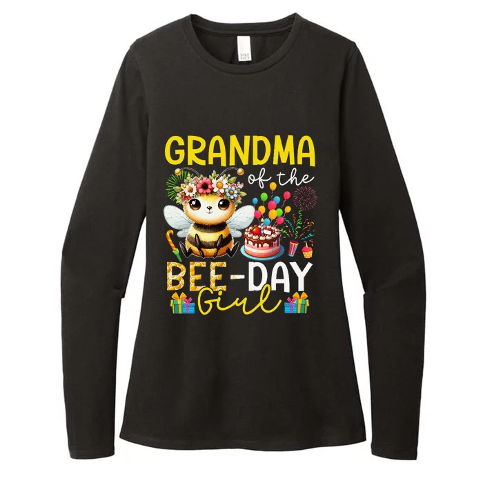 Grandma Of Beedaycostume Birthday Cute Bee Flowers Womens CVC Long Sleeve Shirt