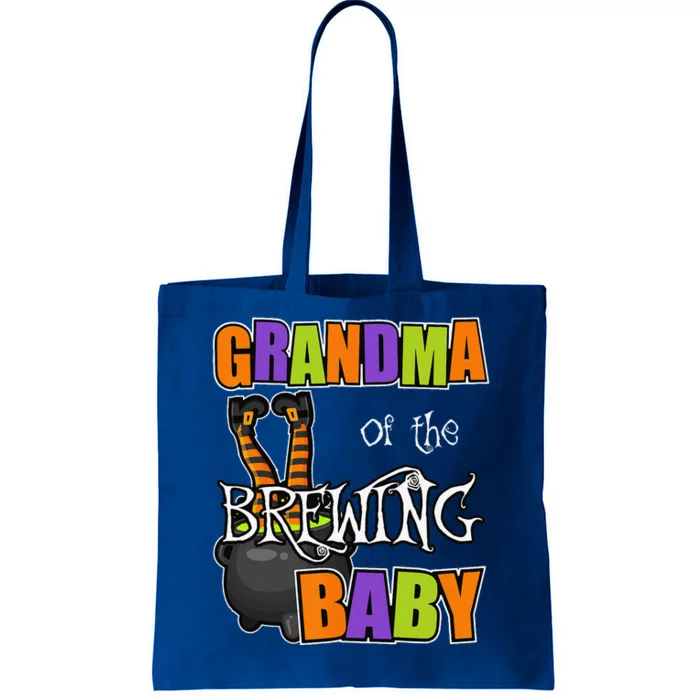 Grandma Of Brewing Baby Halloween Theme Baby Shower Spooky Tote Bag