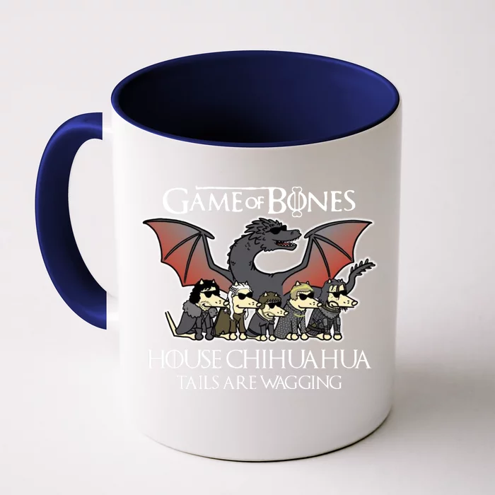 Game Of Bones House Chihuahua Tails Are Wagging Front & Back Coffee Mug