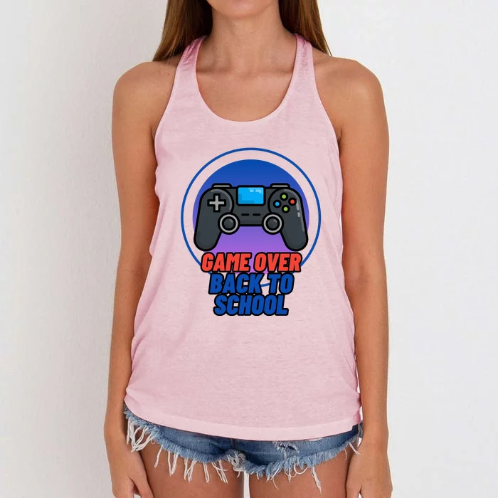 Game Over Back To School Women's Knotted Racerback Tank