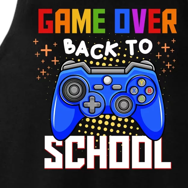 Game Over Back To School Funny Ladies Tri-Blend Wicking Tank