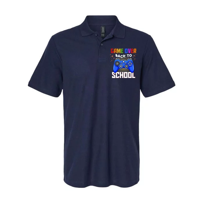 Game Over Back To School Funny Softstyle Adult Sport Polo