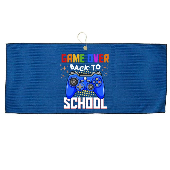 Game Over Back To School Funny Large Microfiber Waffle Golf Towel