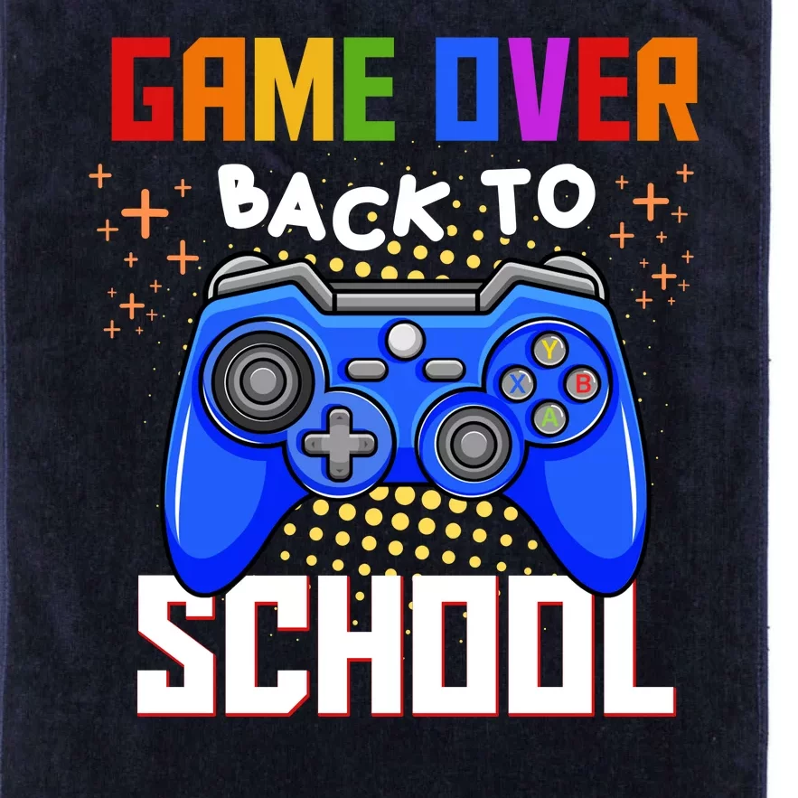 Game Over Back To School Funny Platinum Collection Golf Towel