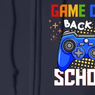 Game Over Back To School Funny Full Zip Hoodie