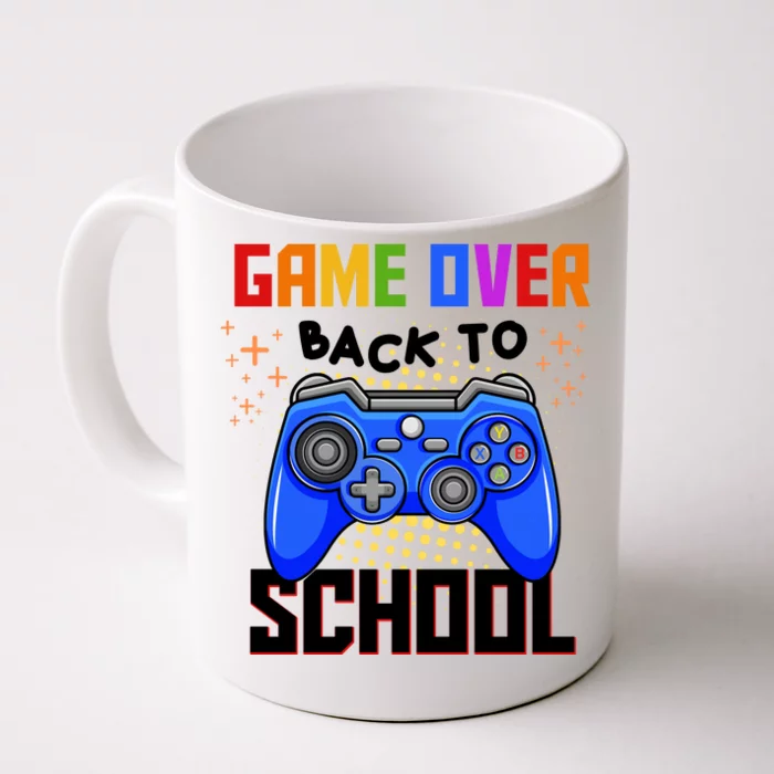 Game Over Back To School Funny Front & Back Coffee Mug