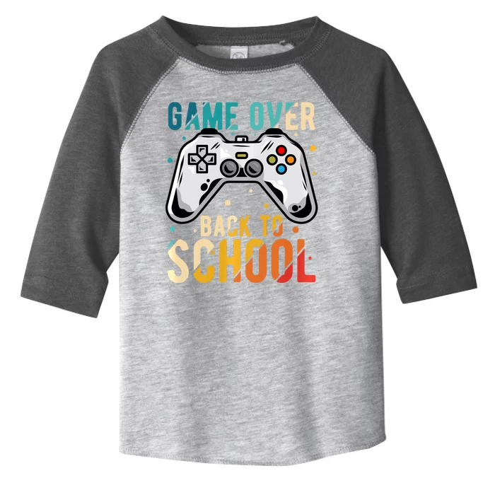 Game Over Back To School Gaming Gamer Student School Toddler Fine Jersey T-Shirt