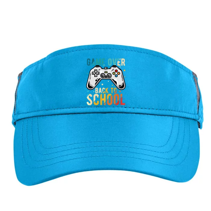 Game Over Back To School Gaming Gamer Student School Adult Drive Performance Visor