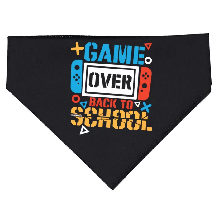 Game Over Back To School Gamer USA-Made Doggie Bandana