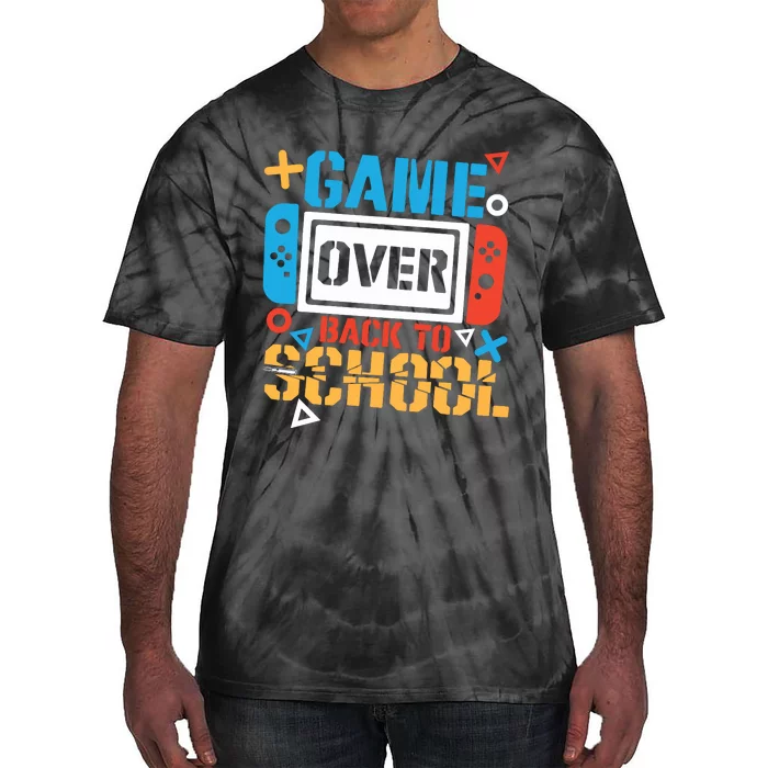 Game Over Back To School Gamer Tie-Dye T-Shirt