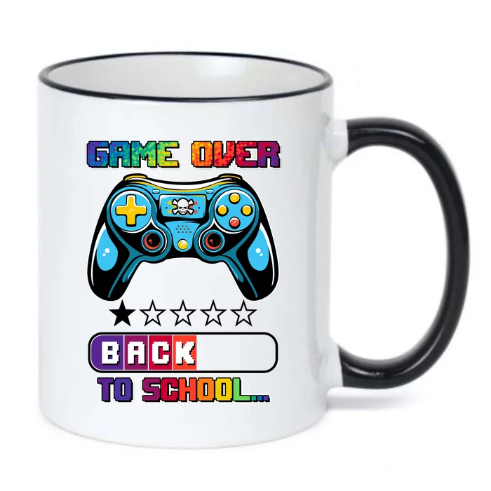 Game Over Back To School Gamer Black Color Changing Mug