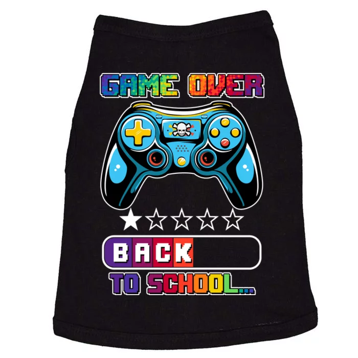 Game Over Back To School Gamer Doggie Tank