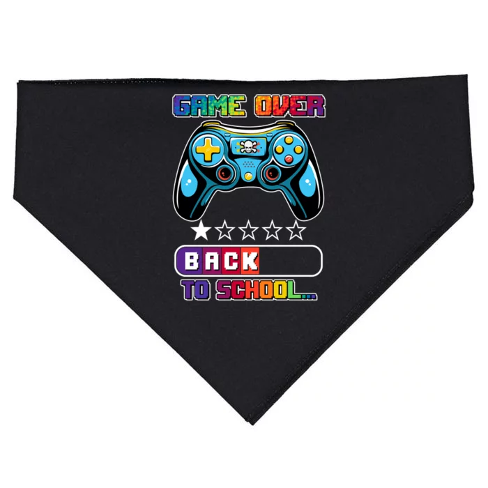 Game Over Back To School Gamer USA-Made Doggie Bandana